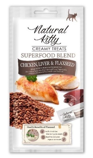 Natural Kitty Sos Superfood KURCZAK WĄTRÓBKA 4x12g