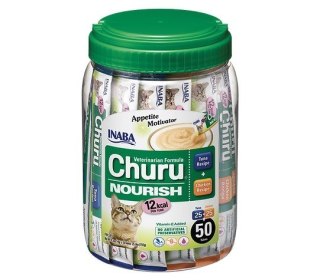 Przysmak Inaba CHURU NOURISH Tuńczyk i kurczak dla kota 50x14g