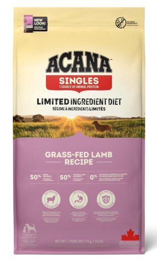 ACANA Singles Grass-fed Lamb - sucha karma dla psa - 17 kg