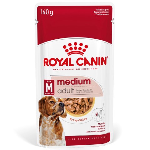 ROYAL CANIN SHN Medium Adult w sosie - mokra karma dla psa dorosłego - 10x140 g