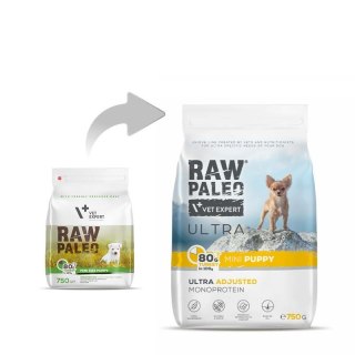 VetExpert Raw Paleo Ultra Indyk Mini Puppy 750g