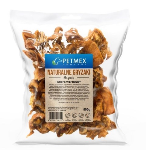 PETMEX Gryzak dla psów Strips wieprzowy - 500g