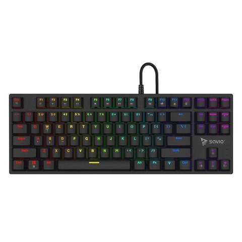 SAVIO KLAWIATURA MECHANICZNA RGB OUTEMU RED TEMPEST X2