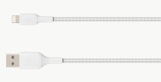 Kabel Belkin BoostCharge Braided Lightning to USB-A Cable 1m oplot White