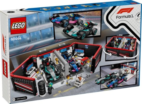 LEGO CITY 60444 F1 Garaż i bolidy Mercedes-AMG i Alpine