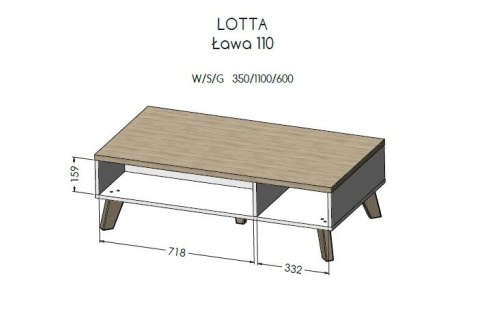 Zestaw LOTTA 2 (KOM1502D3S+ KOM1102D4S+WIT+ ŁAW110)