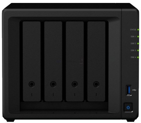 NAS Synology DS423+, Tower, 4x (3.5" SATA/HDD), 2 x M.2, Intel Celeron J4125, 2 GB DDR4 ECC SODIMM (max. 6GB), 2x 1GbE RJ-45, 2x