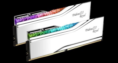 G.SKILL TRIDENT Z5 ROYAL RGB DDR5 2X16GB 7200MHZ CL34 XMP3 SILVER F5-7200J3445G16GX2-TR5S