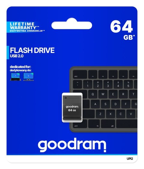 GOODRAM FLASHDRIVE PICCOLO 64GB UPI2 BLACK USB 2.0