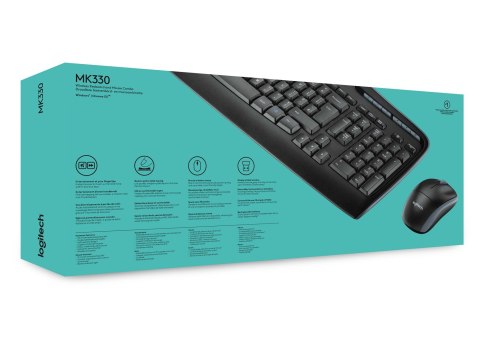 ZESTAW LOGITECH WIRELESS COMBO MK330 BEZPRZEWODOWY