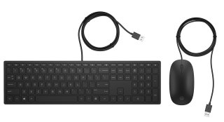 Zestaw klawiatura + mysz HP Pavilion Wired Keyboard and Mouse 400 Combo czarne 4CE97AA