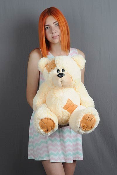 Miś TEDDY 60cm kremowy