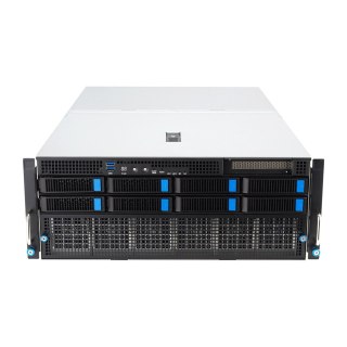 Platforma Asus Rack (4U) ESC8000A-E12 AMD Epyc 9004 (8x NVMe/SATA HS, 1xM.2, 2x10Gbe, IPMI, 2+2 3000W)