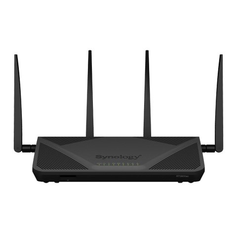 Synology Router RT2600ac, WiFi 5, IEEE 802.11a/b/g/n/ac, 3x 1GbE + 4x 1GbE(Dual WAN), 1xUSB 3.0, 1xUSB 2.0, 1x SD card reader