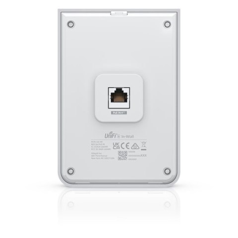 Acces Point Wi-Fi 6 Ubiquiti UniFi U6 In-Wall 2.4GHz(2x2)/5GHz(4x4)/6GHz(-) PoE+/PoE 4x1G 1x2,5G