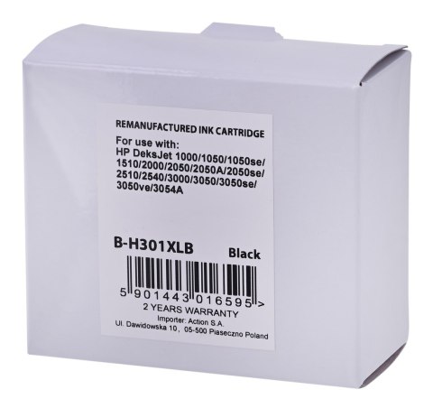 SUPERBULK Tusz do drukarki HP B-H301XLBk (zamiennik HP 301XL CH563) Standard czarny