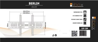 Uchwyt ścienny do telewizora Libox Berlin LB-120 (ścienne; 37" - 70"; max. 50kg)