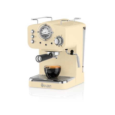 Ekspres ciśnieniowy Swan Espresso Coffee Machine SK22110CN (1100W; kolor kremowy) (WYPRZEDAŻ)