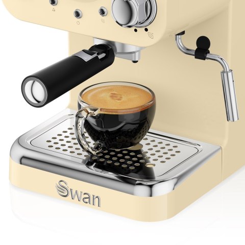 Ekspres ciśnieniowy Swan Espresso Coffee Machine SK22110CN (1100W; kolor kremowy) (WYPRZEDAŻ)