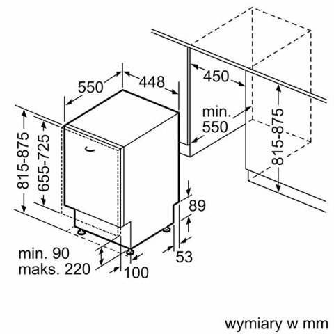 Zmywarka do zabudowy BOSCH SPV4EMX10E (WYPRZEDAŻ)