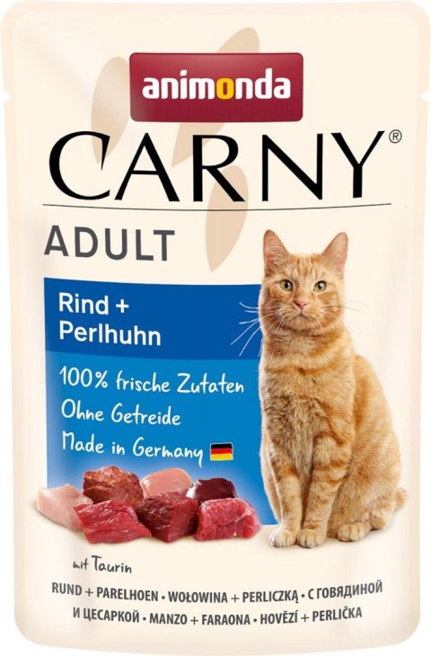 Animonda Carny Adult Pouch Beef,Guinea-fowl 85g