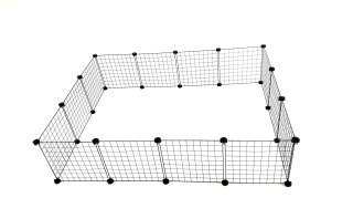 C&C Wybieg, kojec modułowy dla szczeniąt i małych psów - 180x75 cm (5x2; 4x3)