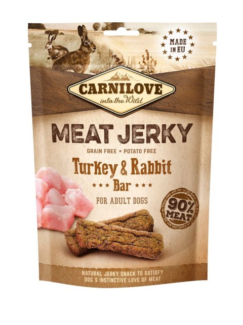 Carnilove Jerky Turkey & Rabbit Bar 100g