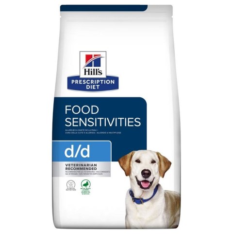 Hill's PD d/d food sensitivities, duck and rice, dla psa 4 kg (WYPRZEDAŻ)