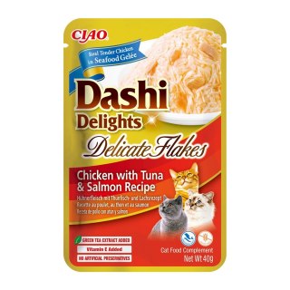 INABA CAT DASHI DELIGHTS FLAKES CHICK.TUN&SALM 40g