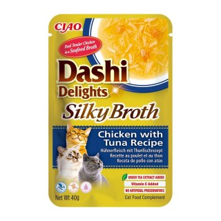 INABA CAT DASHI DELIGHTS SILKY CHICKEN TUNA 40g