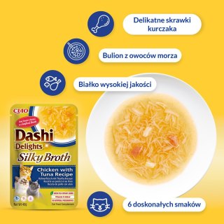 INABA CAT DASHI DELIGHTS SILKY CHICKEN TUNA 40g