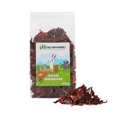 FACTORYHERBS Kwiat hibiskusa 100g