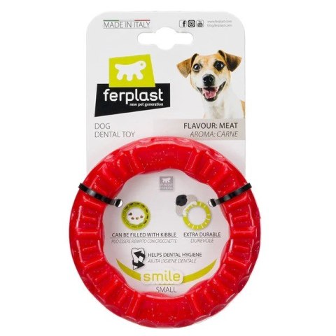 FERPLAST Smile Ring S Red zabawka dla psa