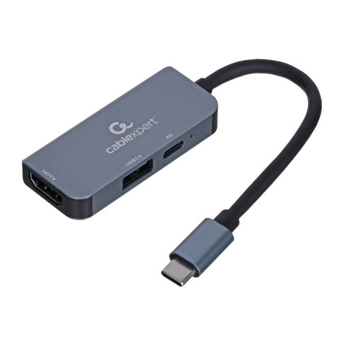 GEMBIRD MULTI ADAPTER USB TYP-C 3W1 (HUB USB + HDMI + PD)