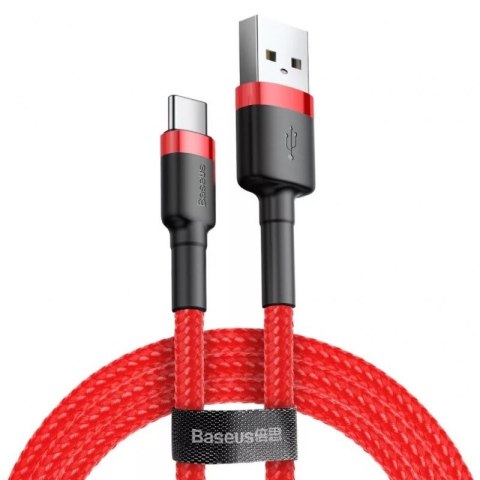 BASEUS KABEL USB DO USB-C CAFULE 2A 3M (CZERWONY)