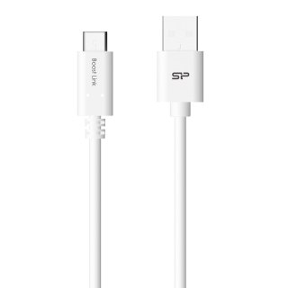 Kabel Silicon Power Boost Link PVC LK10AC, QC3.0 USB - USB typ C 1m, white