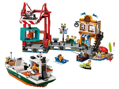 LEGO City 60422 Nadmorski port ze statkiem towarowym