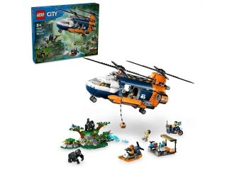 LEGO City 60437 Helikopter badaczy dżungli w bazie