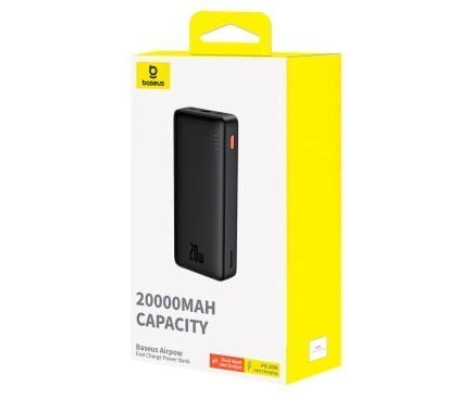 BASEUS POWERBANK AIRPOW 20000MAH 20W (CZARNY)