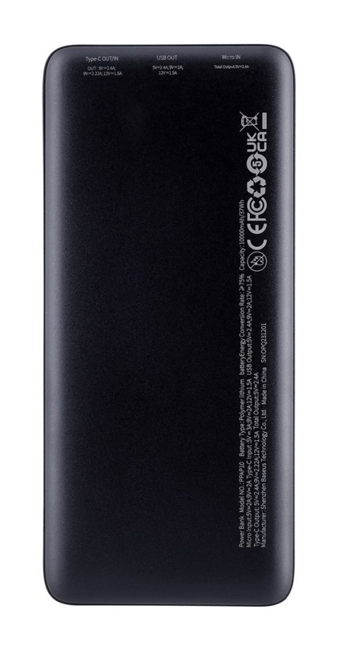 BASUES POWERBANK AIRPOW 10000MAH 20W (CZARNY)