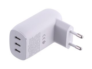 Ładowarka Belkin BoostCharge 3 Port USB-C PD 3.1 PPS Wall Charger 67W + USB-C to USB-C Cable 2m White