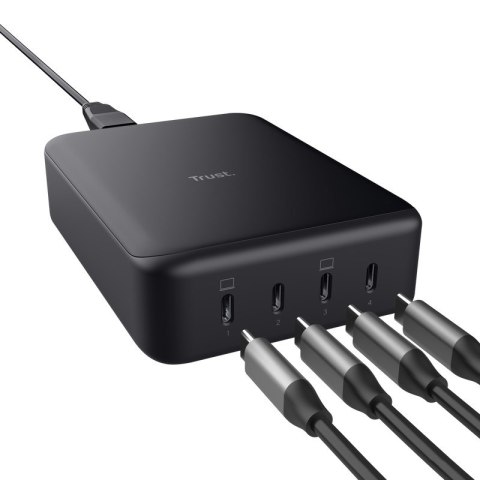 Ładowarka Trust MAXO 240W GaN 4-port USB-C Black