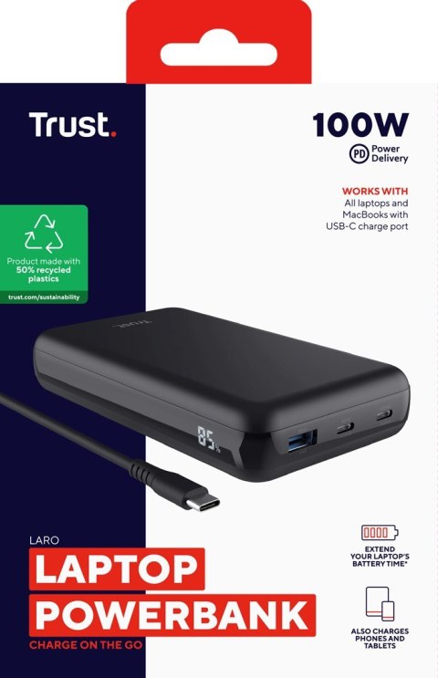 Powerbank do laptopa Trust Laro 100W Black