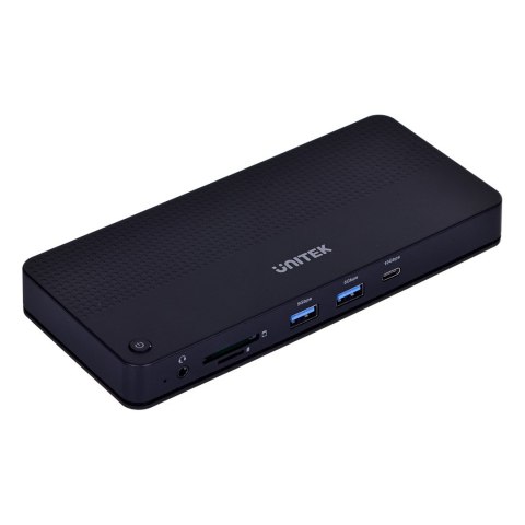 UNITEK STACJA DOKUJĄCA USB 4 12W1, HDMI/DP 8K,4X USB-C, 3XUSB-A, SD, POWERDELIVERY 100W