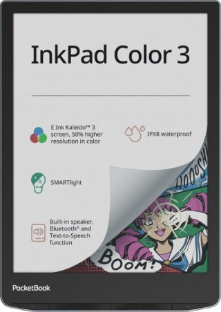 Ebook PocketBook InkPad 743 Color 3 7,8" 32GB Wi-Fi Stormy Sea (WYPRZEDAŻ)