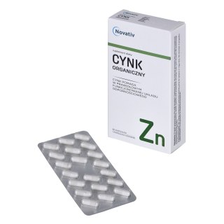 Novativ Cynk organiczny 60 kaps.