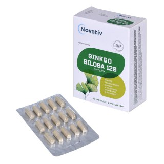 Novativ Ginkgo Biloba 120 Complex 60 kapsułek