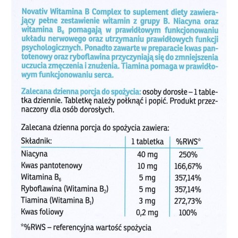 Novativ Witamina B Complex 60tabl.