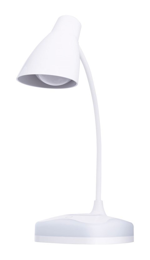 Nowoczesna lampka na biurko LED Activejet CLASSIC PLUS biała z funkcją oświetlenia nocnego