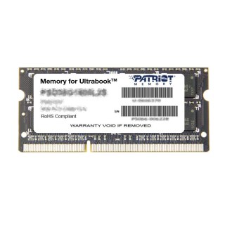 PATRIOT DDR3 8GB Ultrabook 1600MHz CL11 SO-DIMM